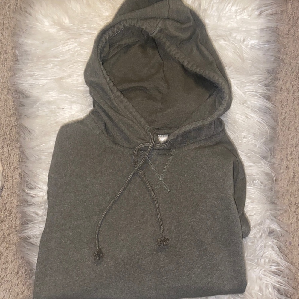 Green hoodie
